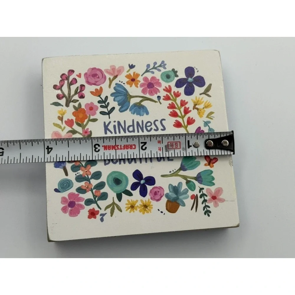 Kindness is Beautiful Wood Box Sign Primitives by Kathy 4x4
